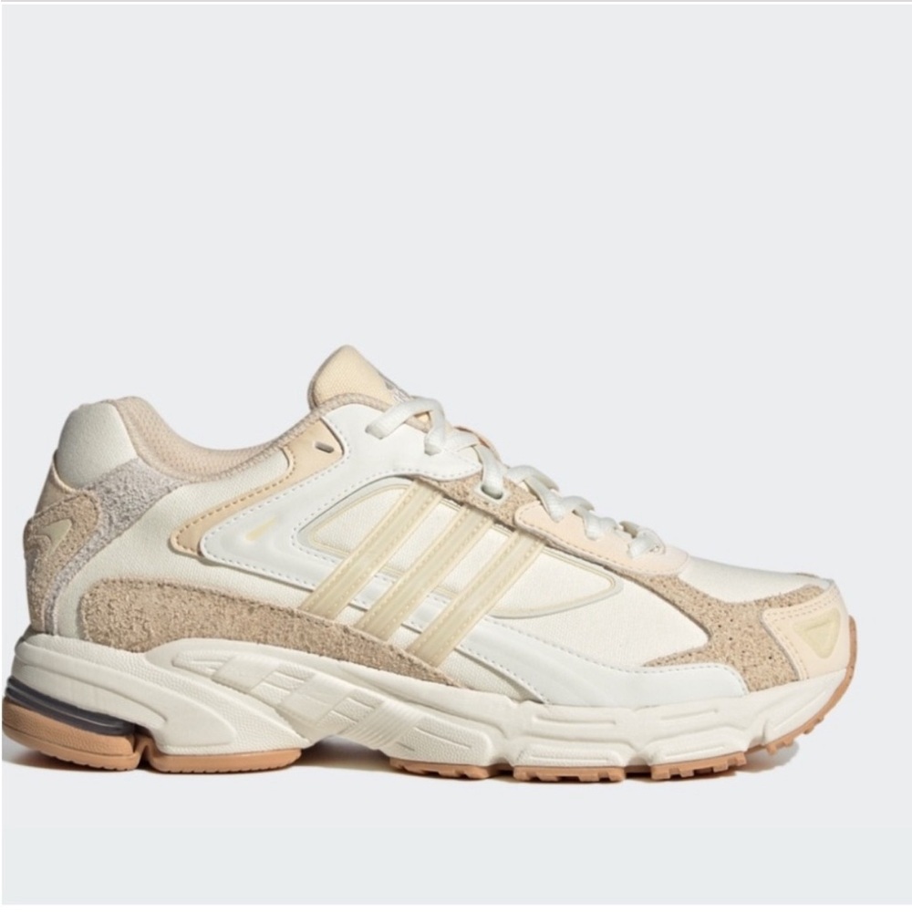 Adidas Cream and Tan Sneakers